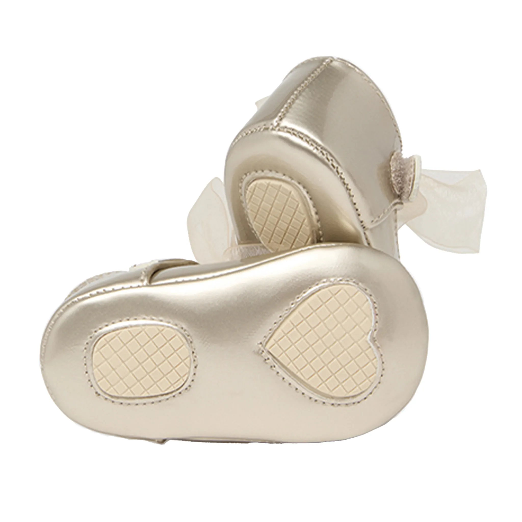 Gold Dressy Mary Jane Shoes for Babies