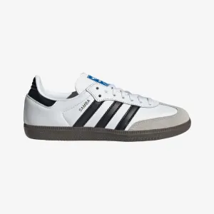 gradeschool adidas samba (white/black)