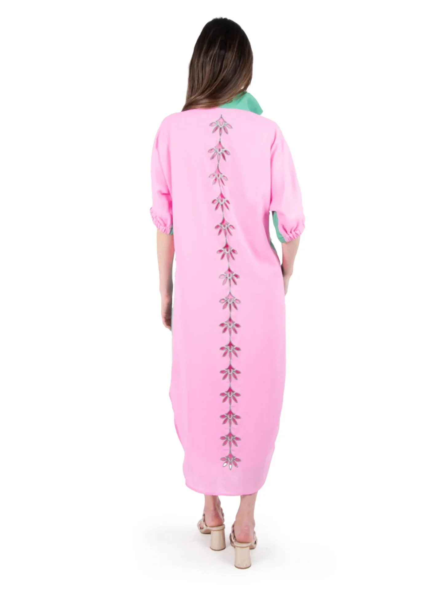 Guava Colorblock Poppy Caftan