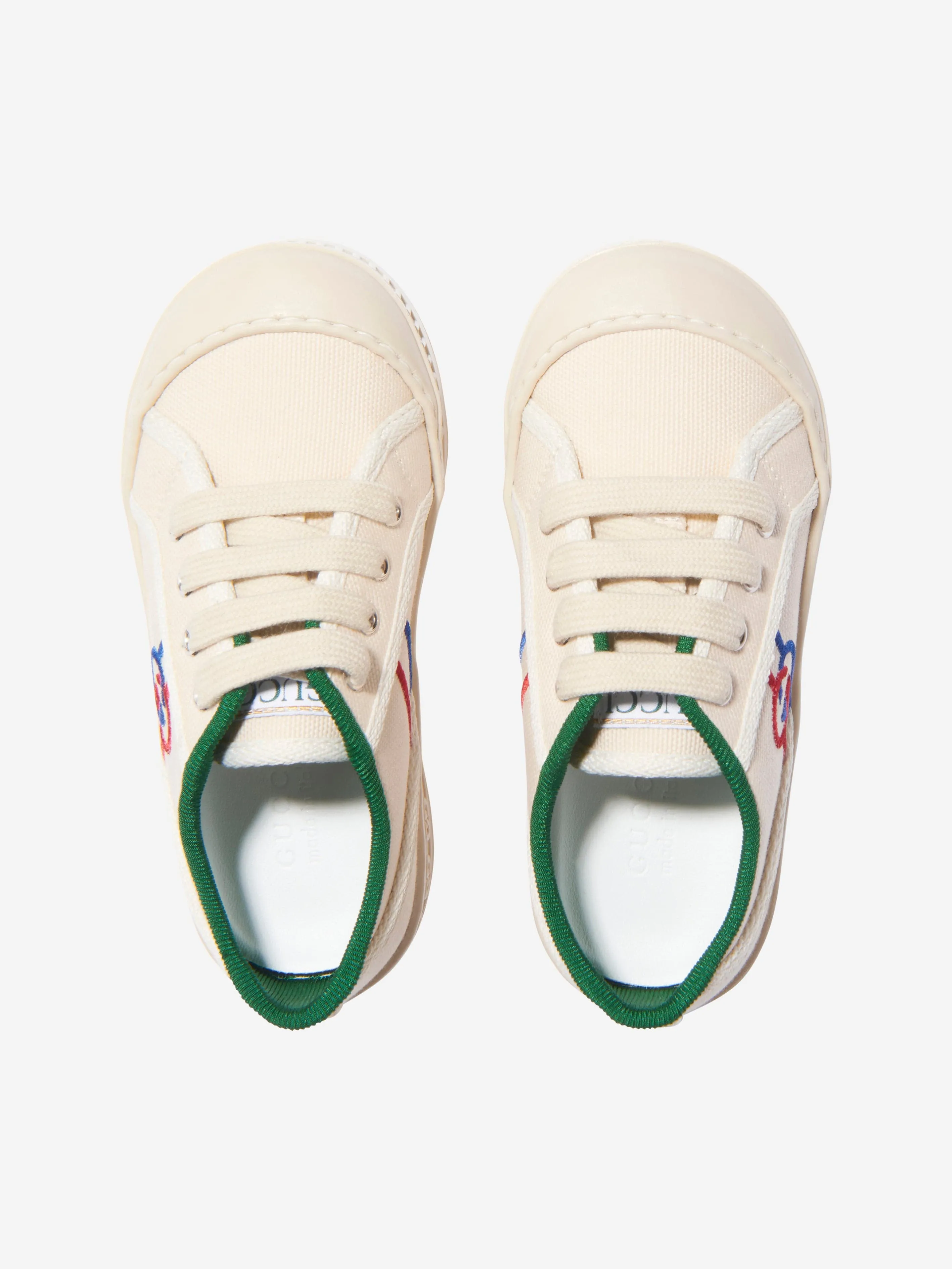 Gucci Kids GG Tennis Trainers in White