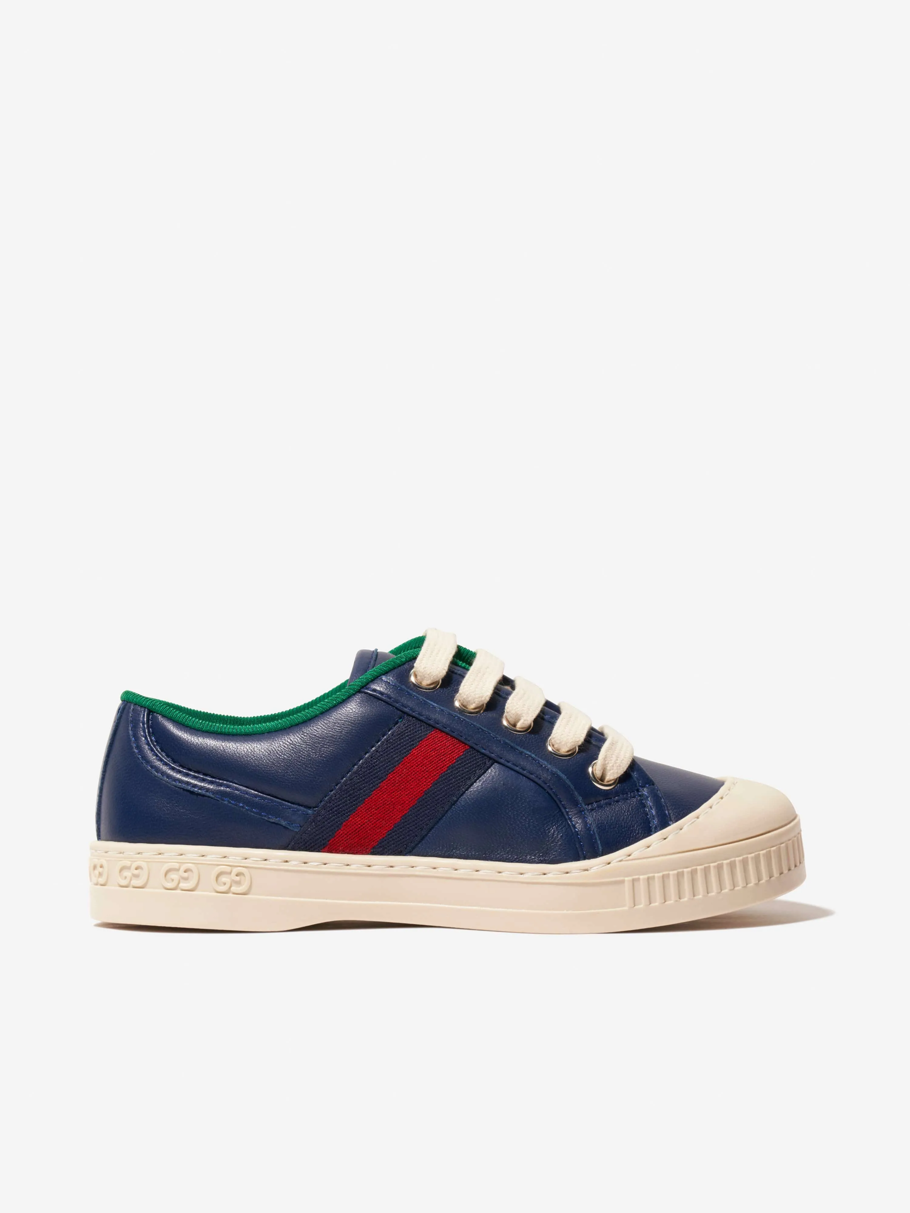 Gucci Kids Leather 1977 Tennis Trainers