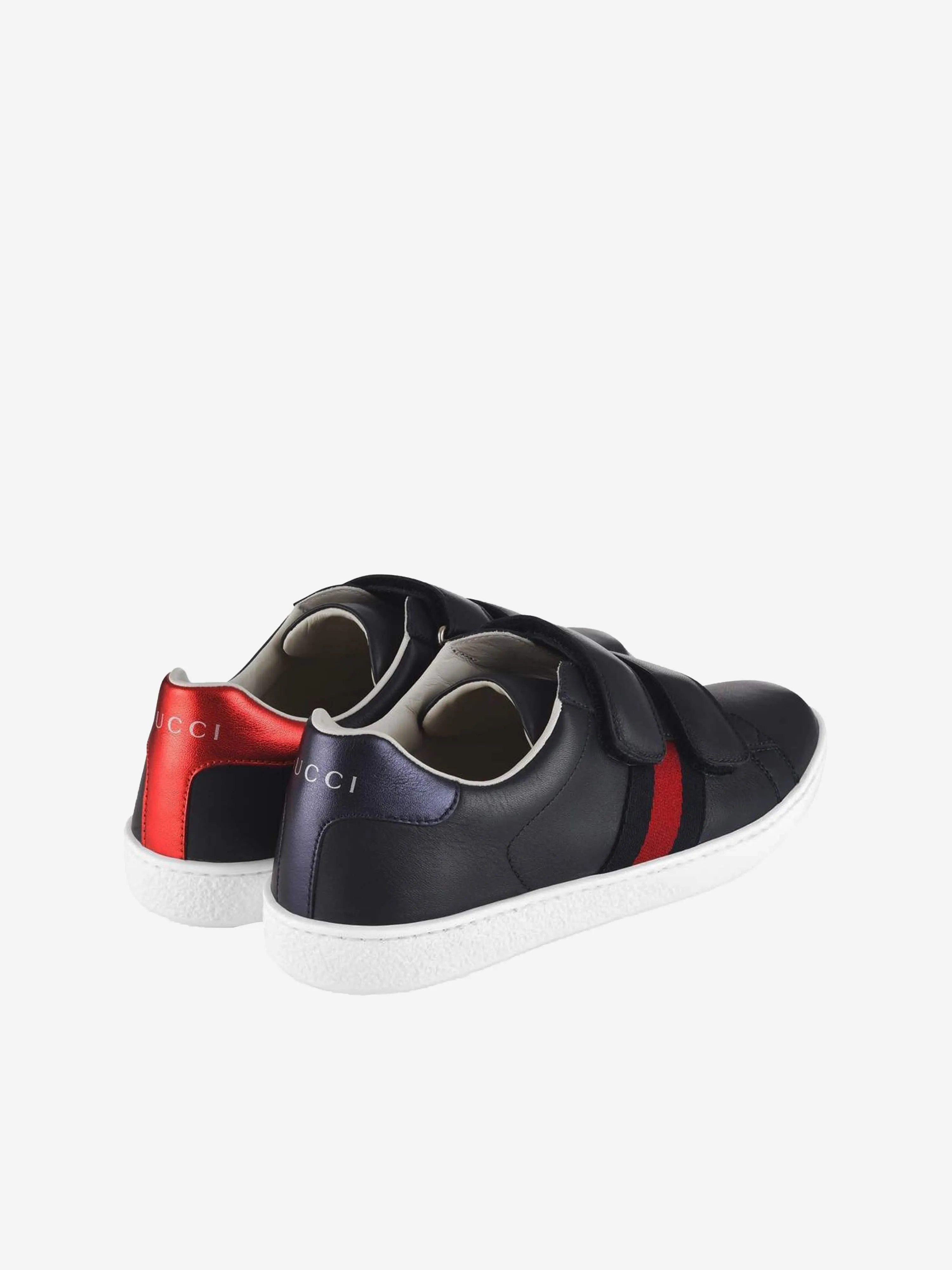 Gucci Leather Velcro Strap Trainers