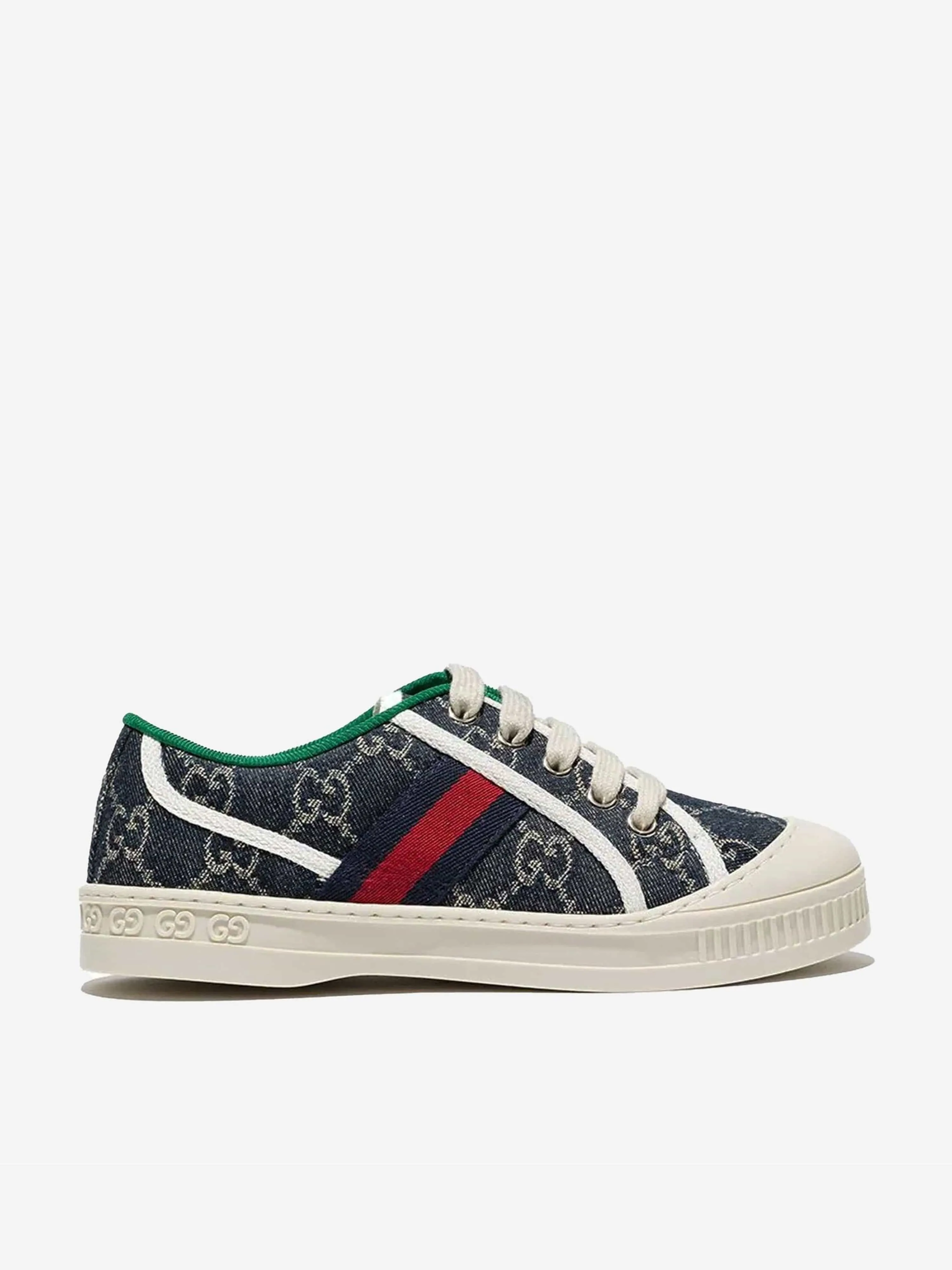 Gucci Unisex Denim Jacquard GG Tennis Trainers