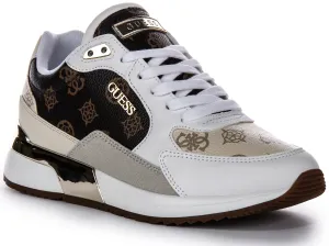 Guess Moxea10 Sneaker In Brown Multi For Women