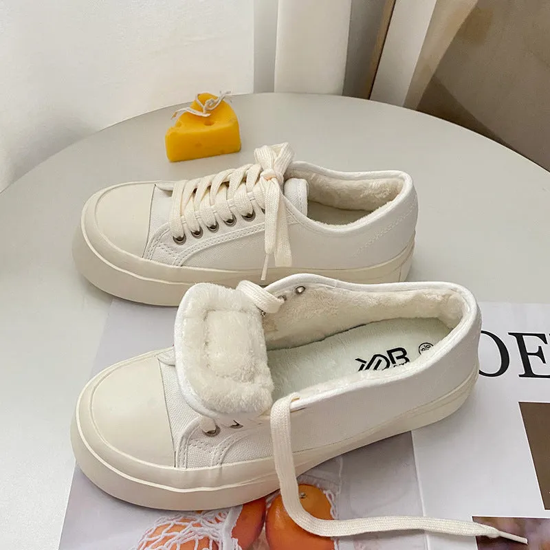 Height Increasing Female Street Shooting Ugly Canvas Shoes