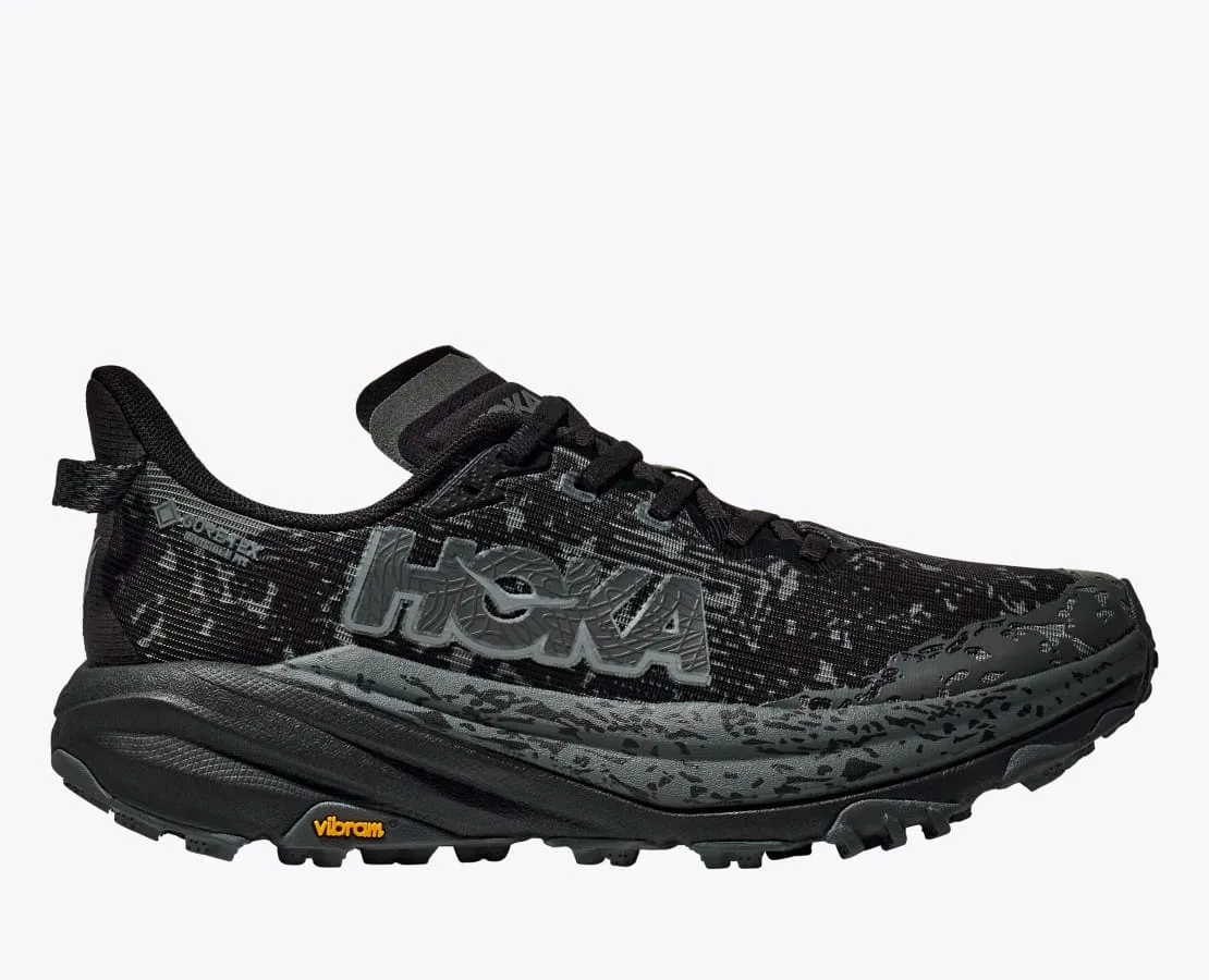 Hoka Men's Speedgoat 6 Gore-Tex® Trail Running Shoes- Black/Outer Orbit