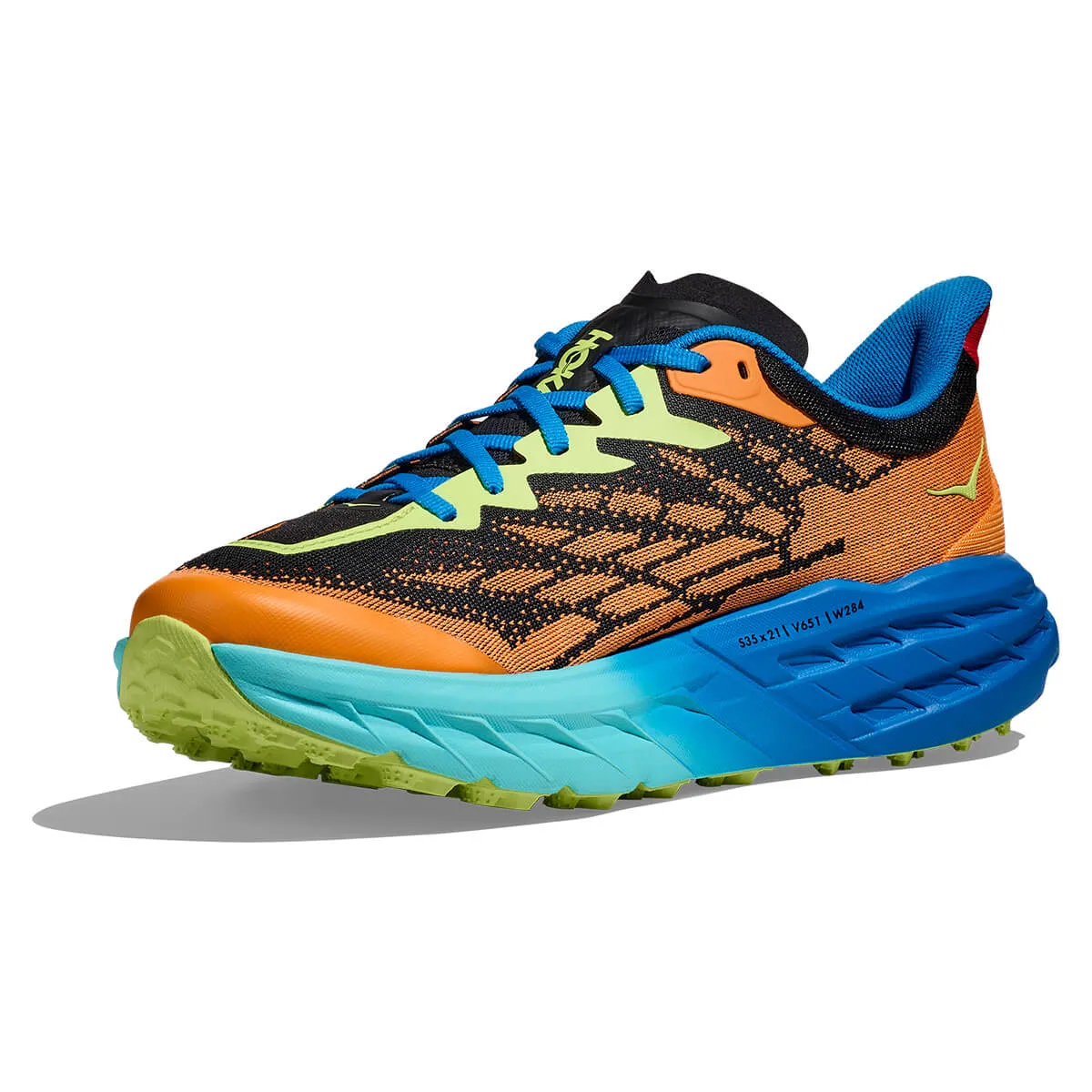 Hoka Speedgoat 5 Mens | Solar Flare / Diva Blue