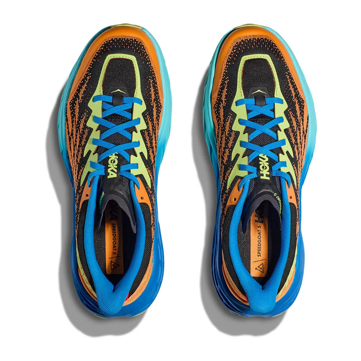 Hoka Speedgoat 5 Mens | Solar Flare / Diva Blue