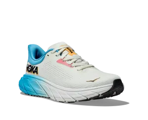 Hoka Womens Trainer Arahi 7 Blanc De Blanc/Swim Day