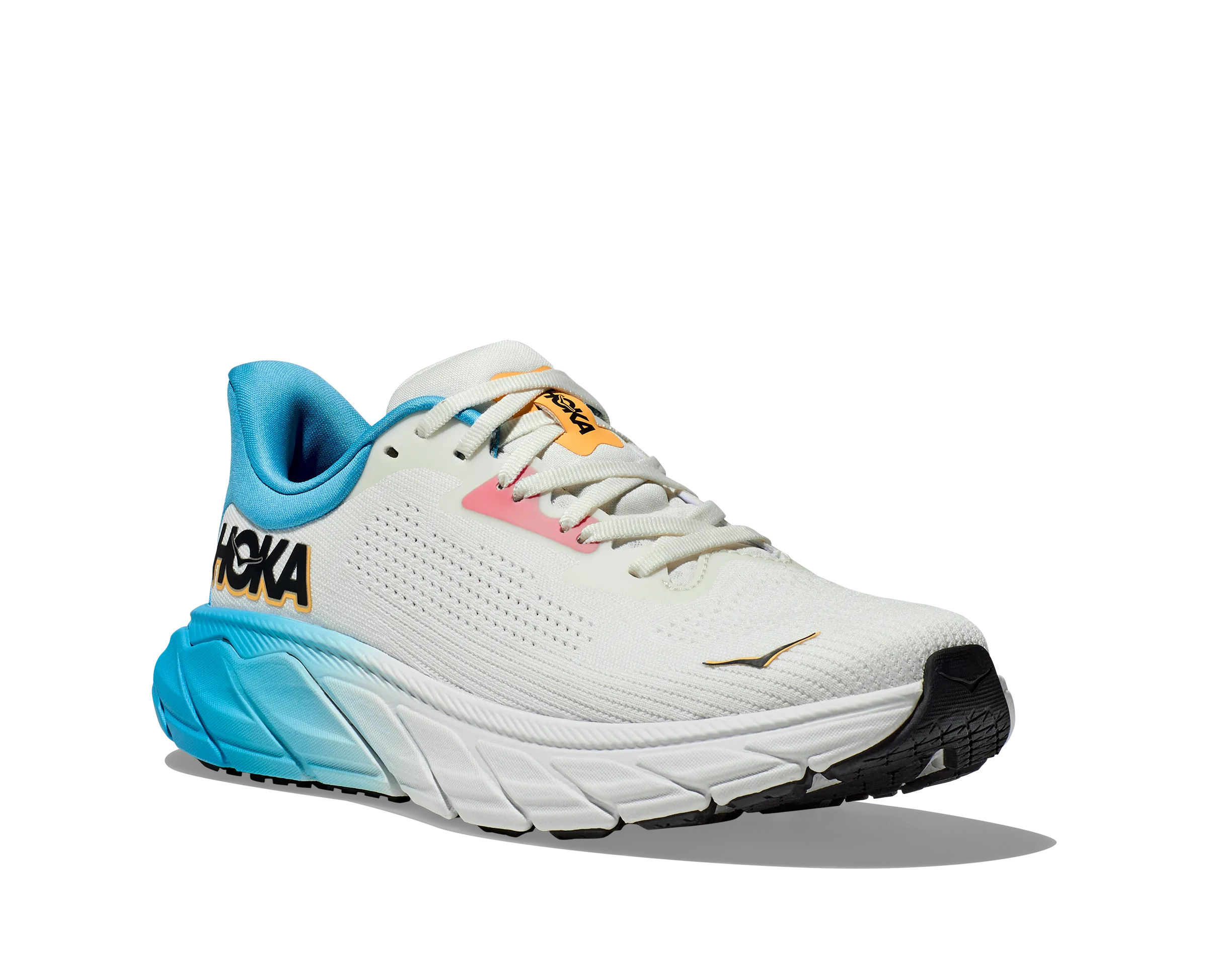 Hoka Womens Trainer Arahi 7 Blanc De Blanc/Swim Day