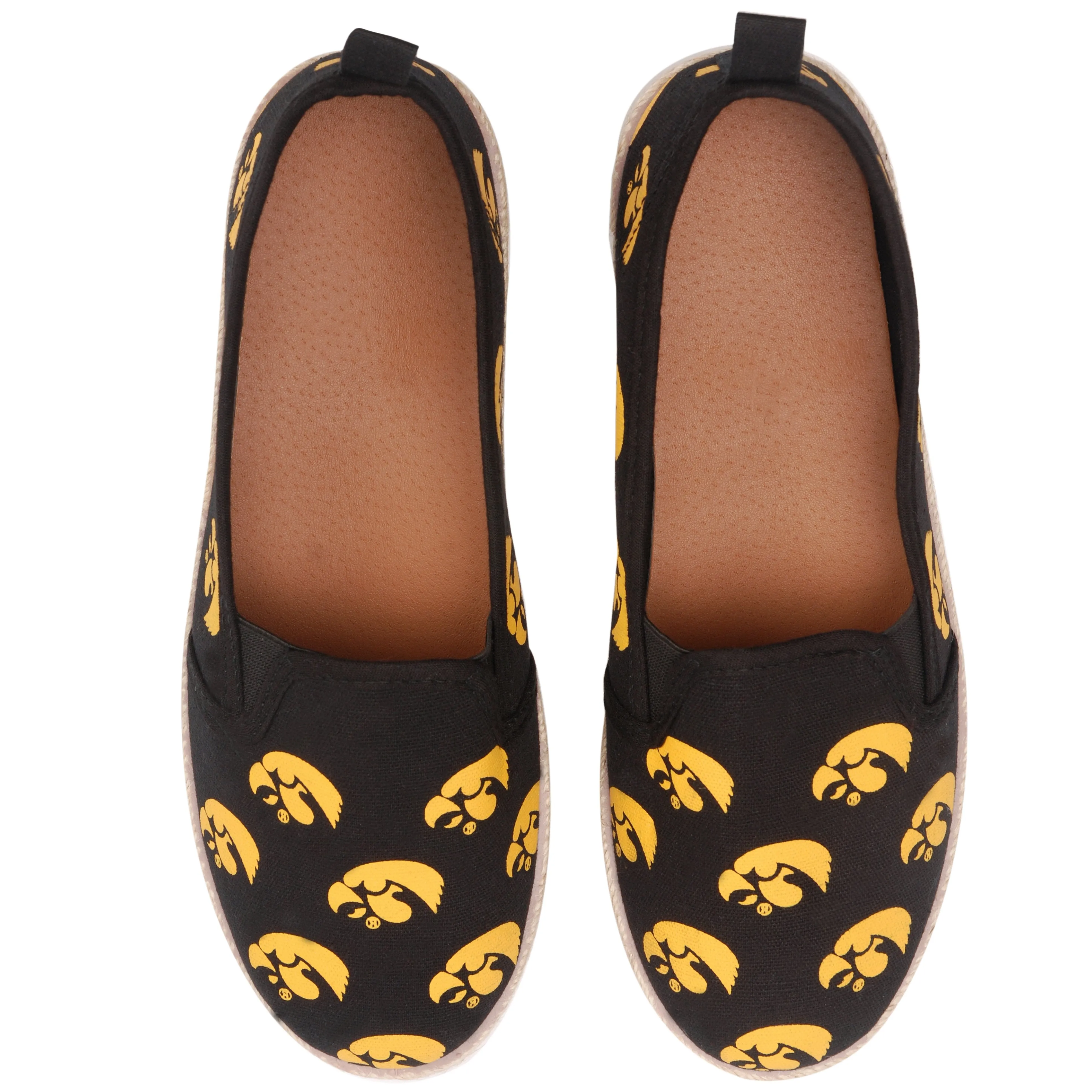 Iowa Hawkeyes NCAA Womens Canvas Espadrille Shoes