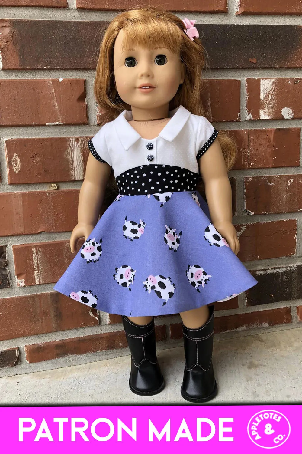 Janelle Dress 18 Inch Doll Sewing Pattern