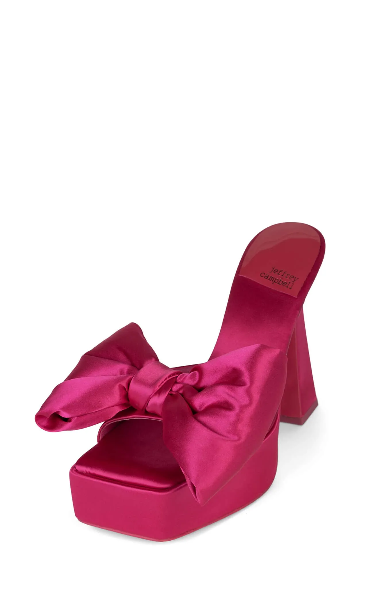 Jeffrey Campbell Gazenia Platform Bow in Fuchsia Satin