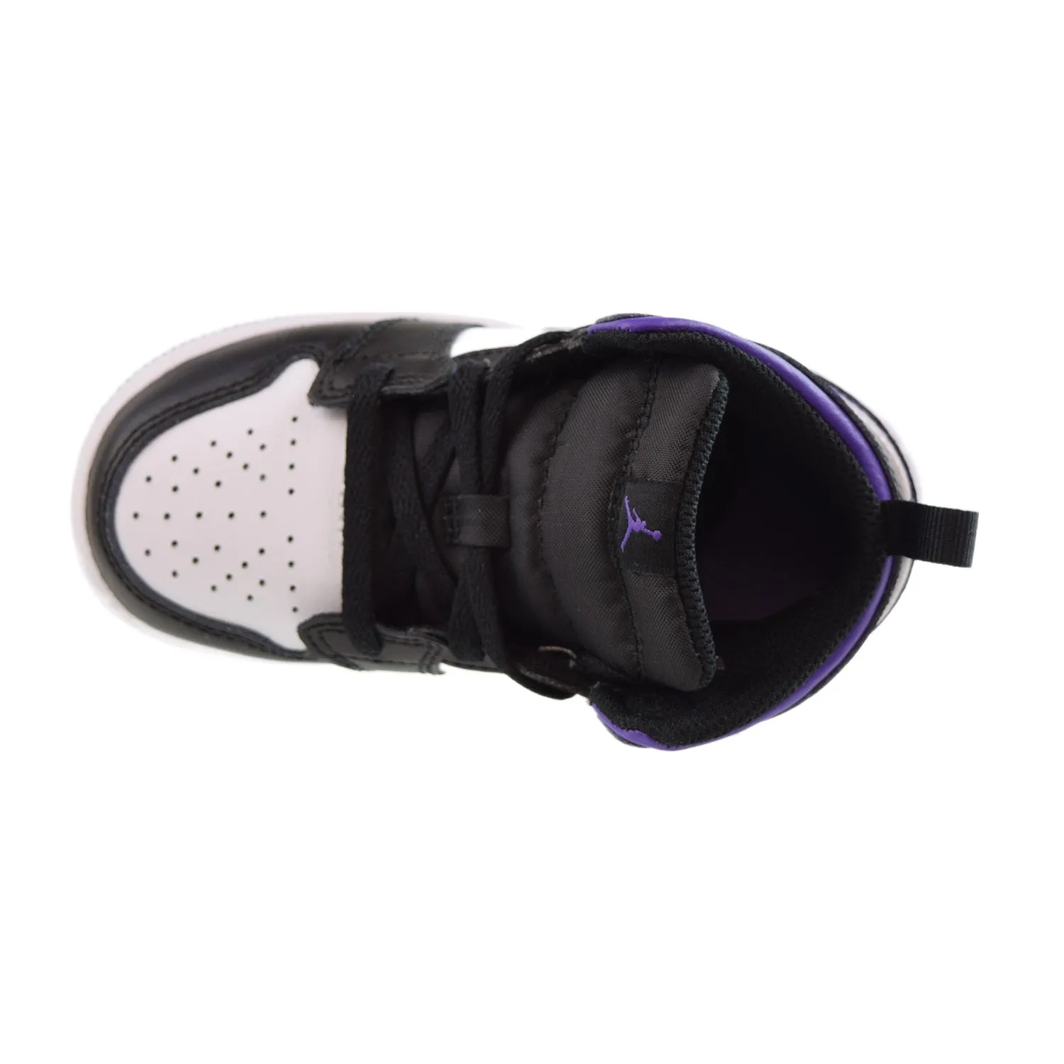 Jordan 1 Mid (TD) Toddlers Shoes Black-Dark Iris