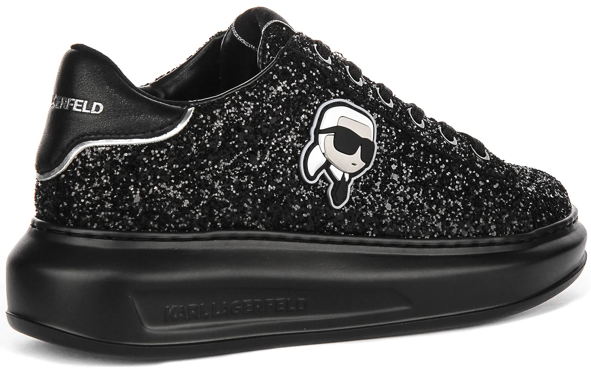 Karl Lagerfeld Kapri NFT Lo La In Black Glitter For Women