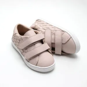 Leather Woven Sneaker | Color 'Dusty Pink'