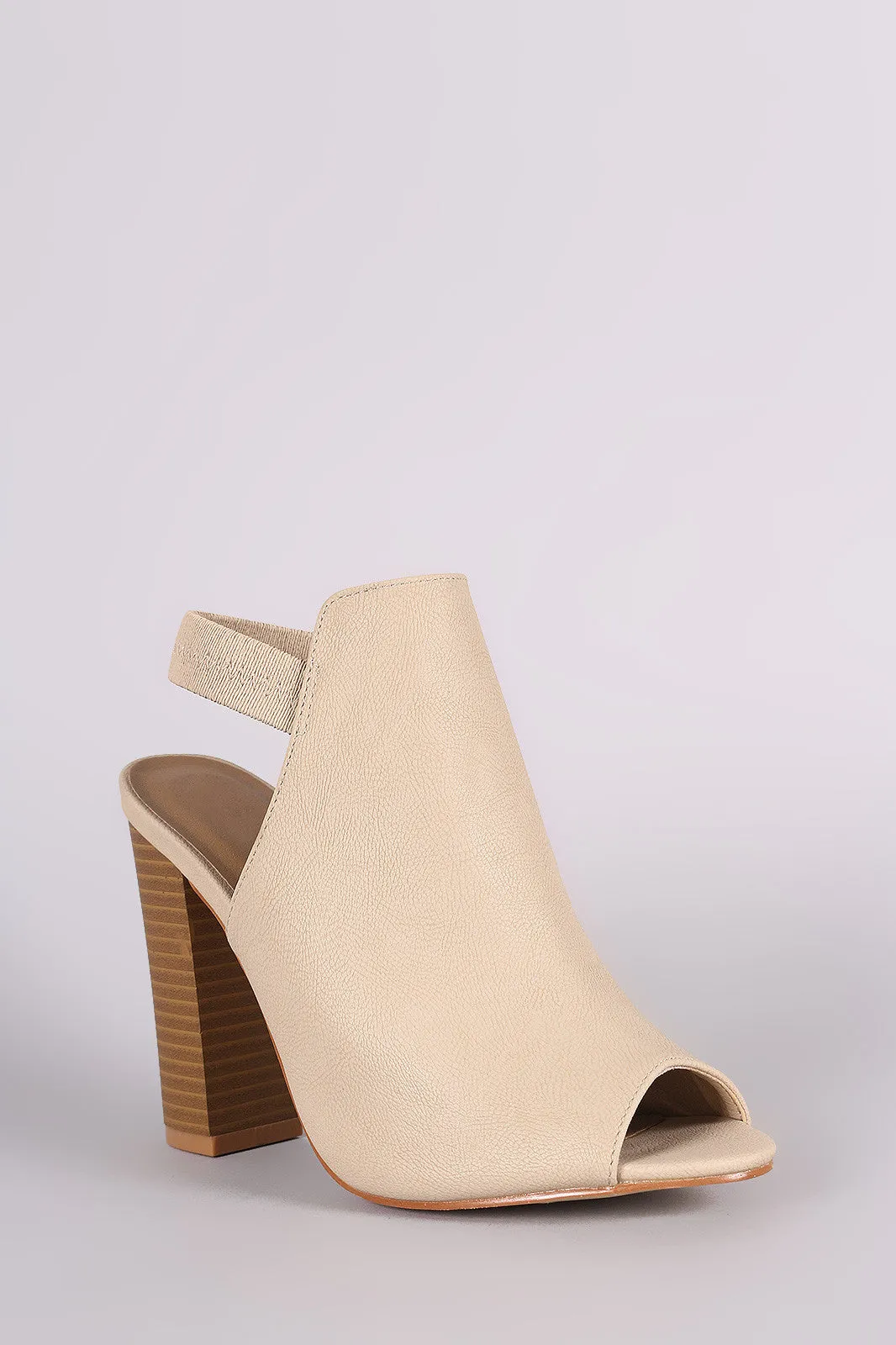 Liliana Elasticized Mule Chunky Heel