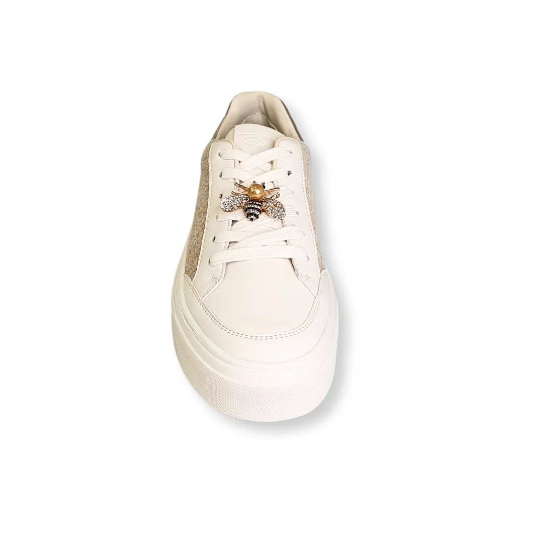 Lloyd & Pryce Womens Sneaker Cheval Ivory Sparkle