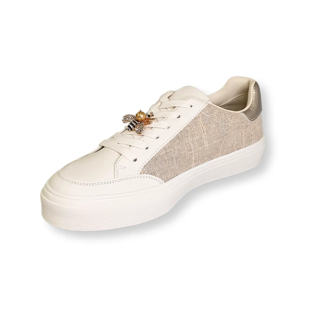 Lloyd & Pryce Womens Sneaker Cheval Ivory Sparkle