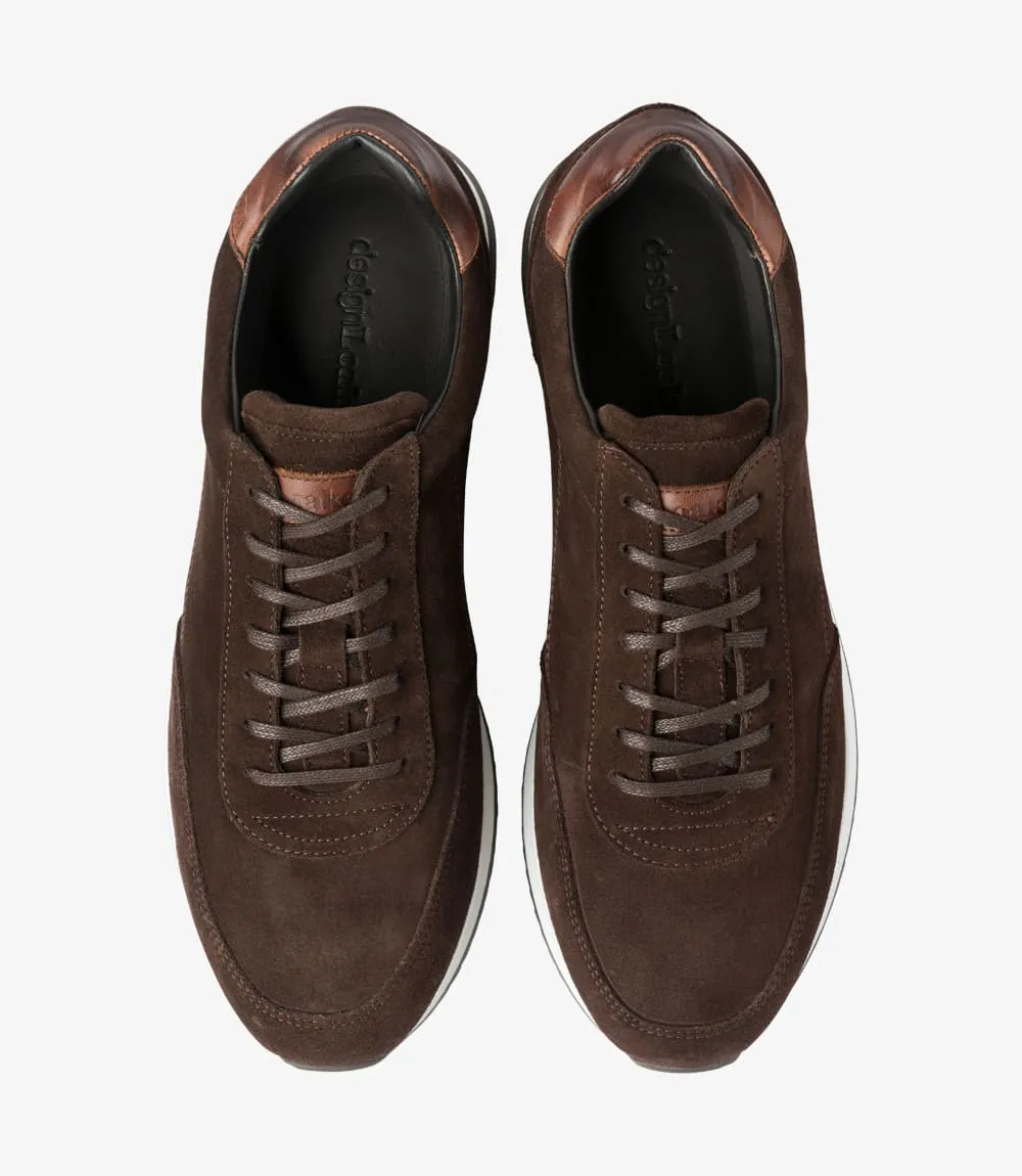 LOAKE  Bannister - Leather Sneakers - Dark Brown Suede- RTD