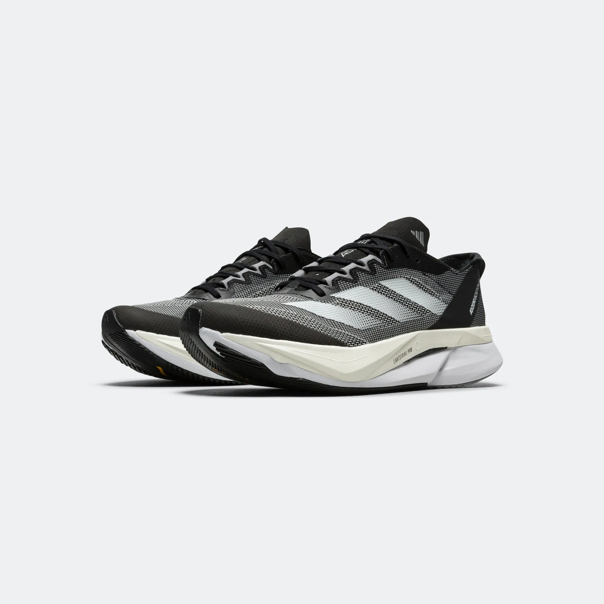 Mens Adizero Boston 12 - Core Black/Footwear White-Carbon