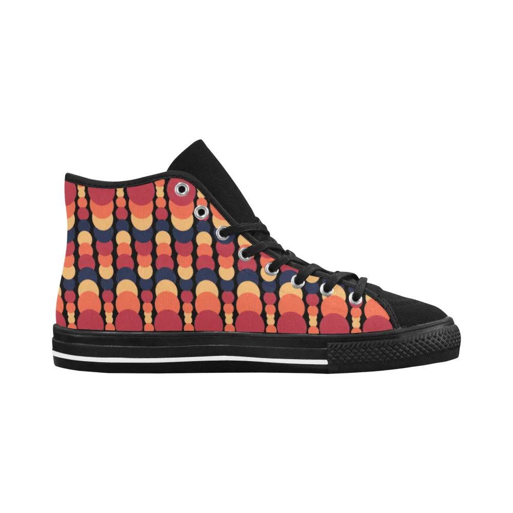 Men's Fire Ball Canvas High Top Shoes