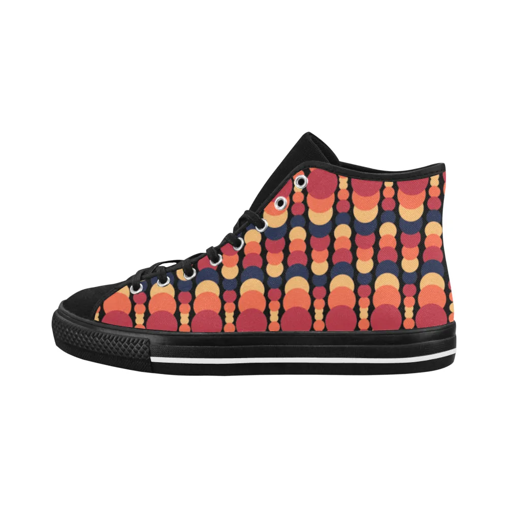 Men's Fire Ball Canvas High Top Shoes