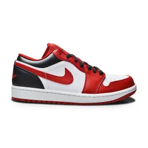 Mens Nike Air Jordan 1 Low "Bulls" - 553558 163 - White Gym Red Black