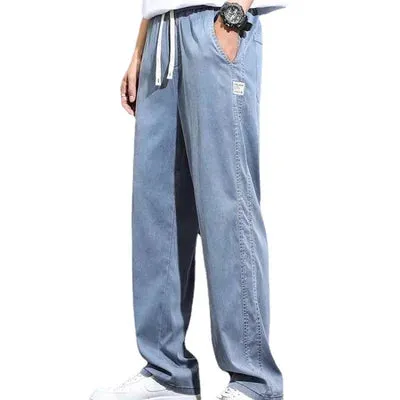 Men's Tencel Breathable Wide-leg All-Match Casual Pants