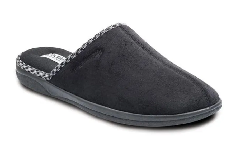 Mens Wide Fit Padders Luke Mule Slippers