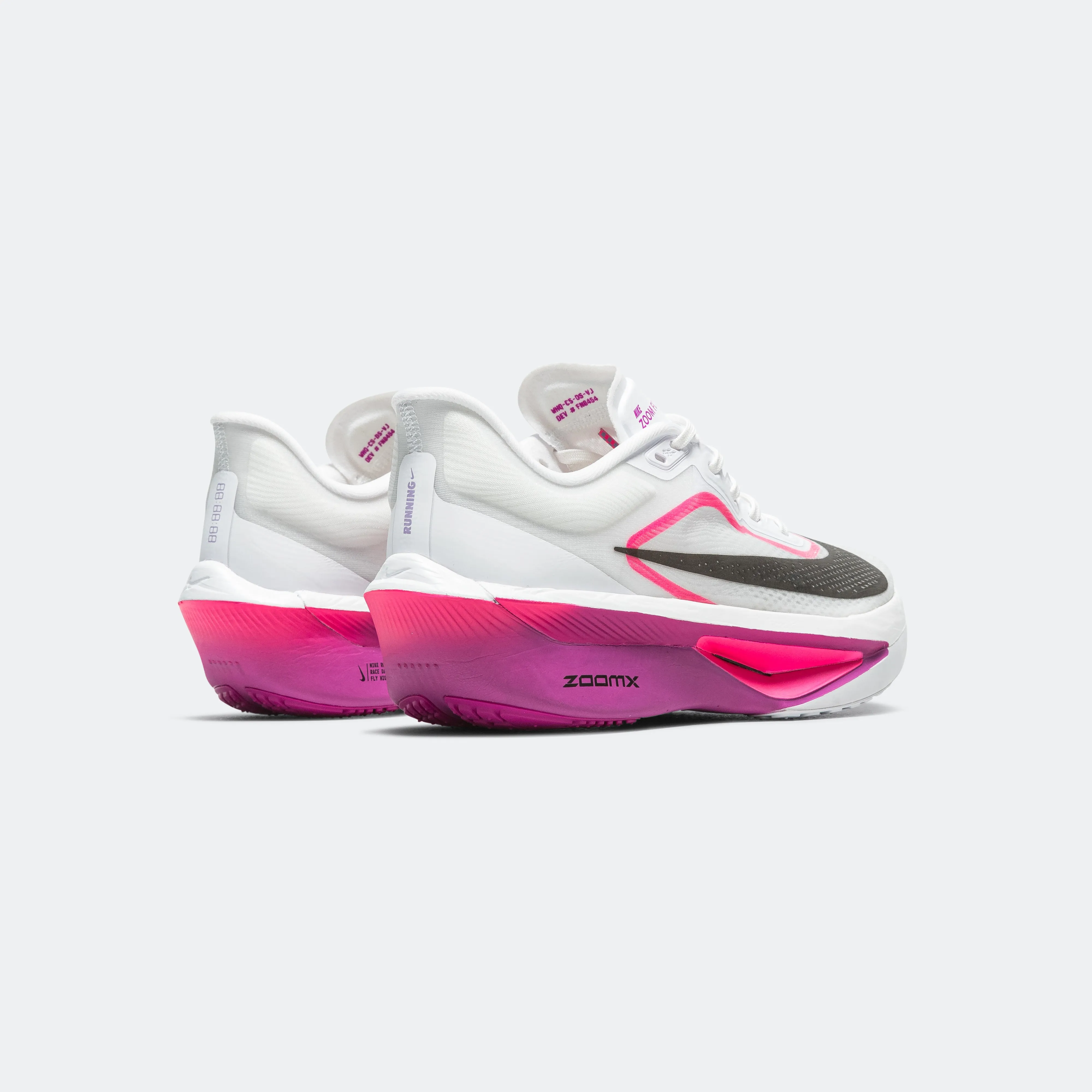 Mens Zoom Fly 6 - White/Vivid Grape/Hyper Pink/Black