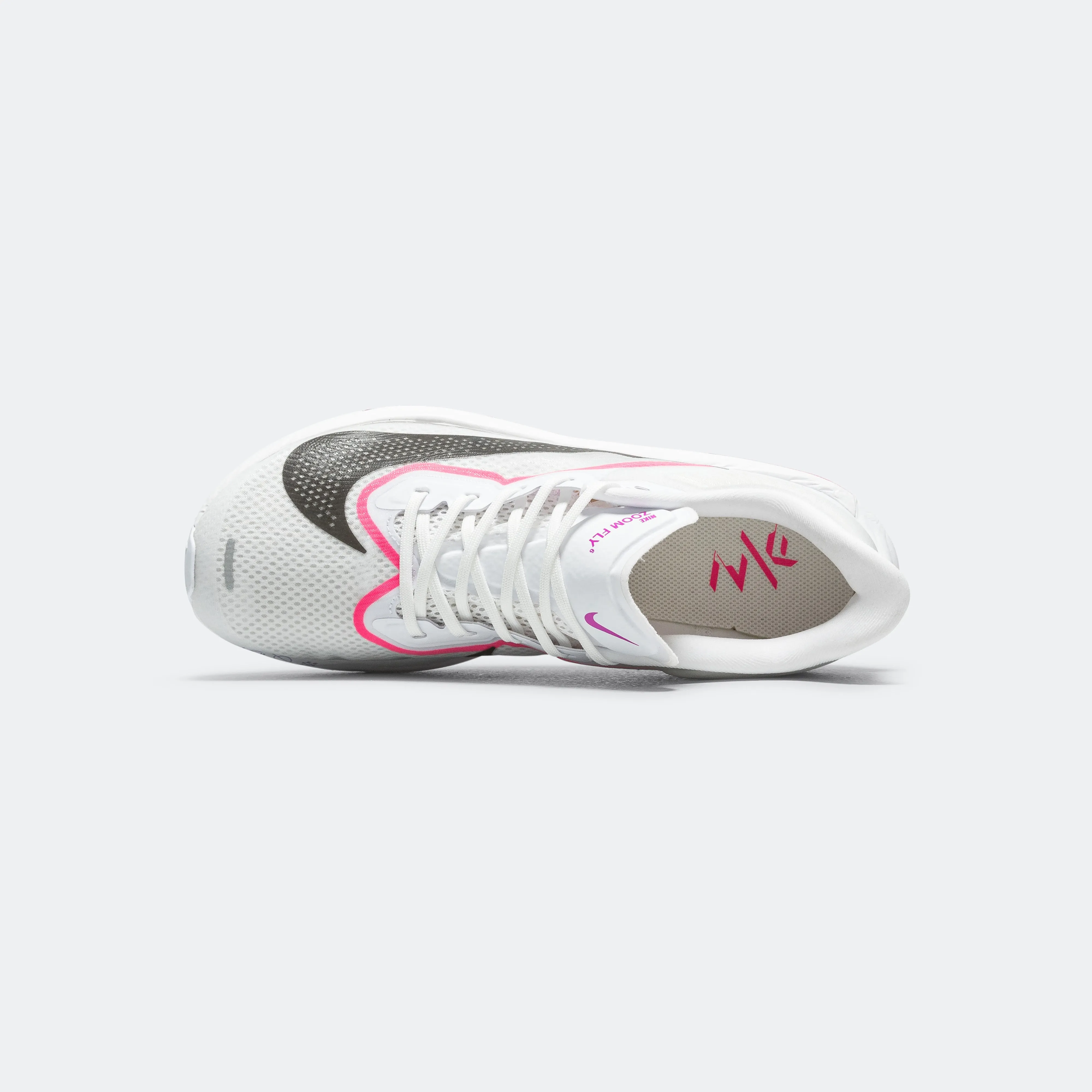 Mens Zoom Fly 6 - White/Vivid Grape/Hyper Pink/Black