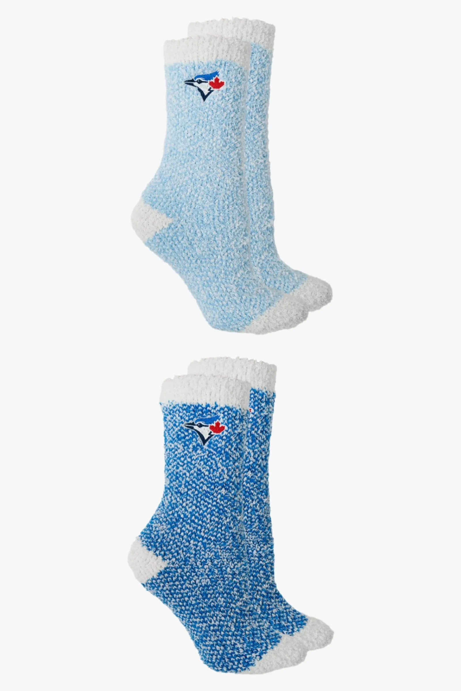 MLB Toronto Blue Jays 2-Pack Ladies Softie Crew Socks with Embroidered Logo