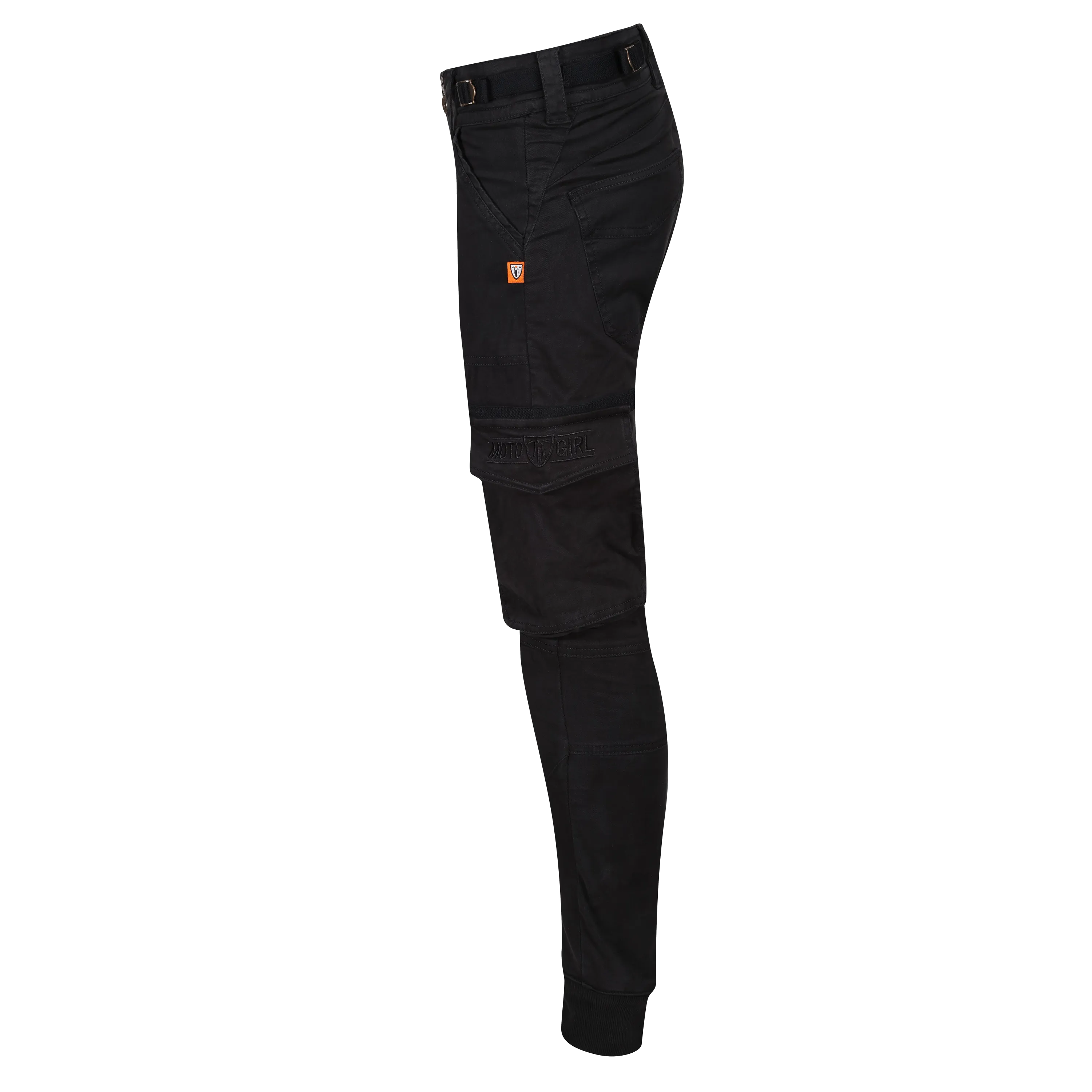 MotoGirl Lara Cargo Riding Pants - Black