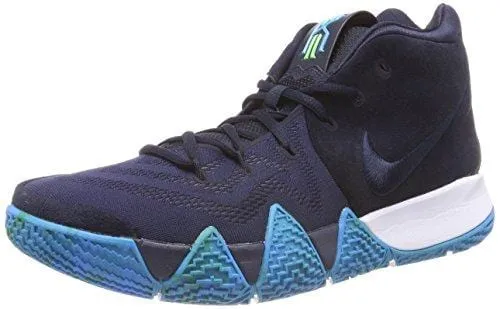 Nike Men's Kyrie 4 Dark Obsidian/Black Basketball Shoe 9.5 Men US