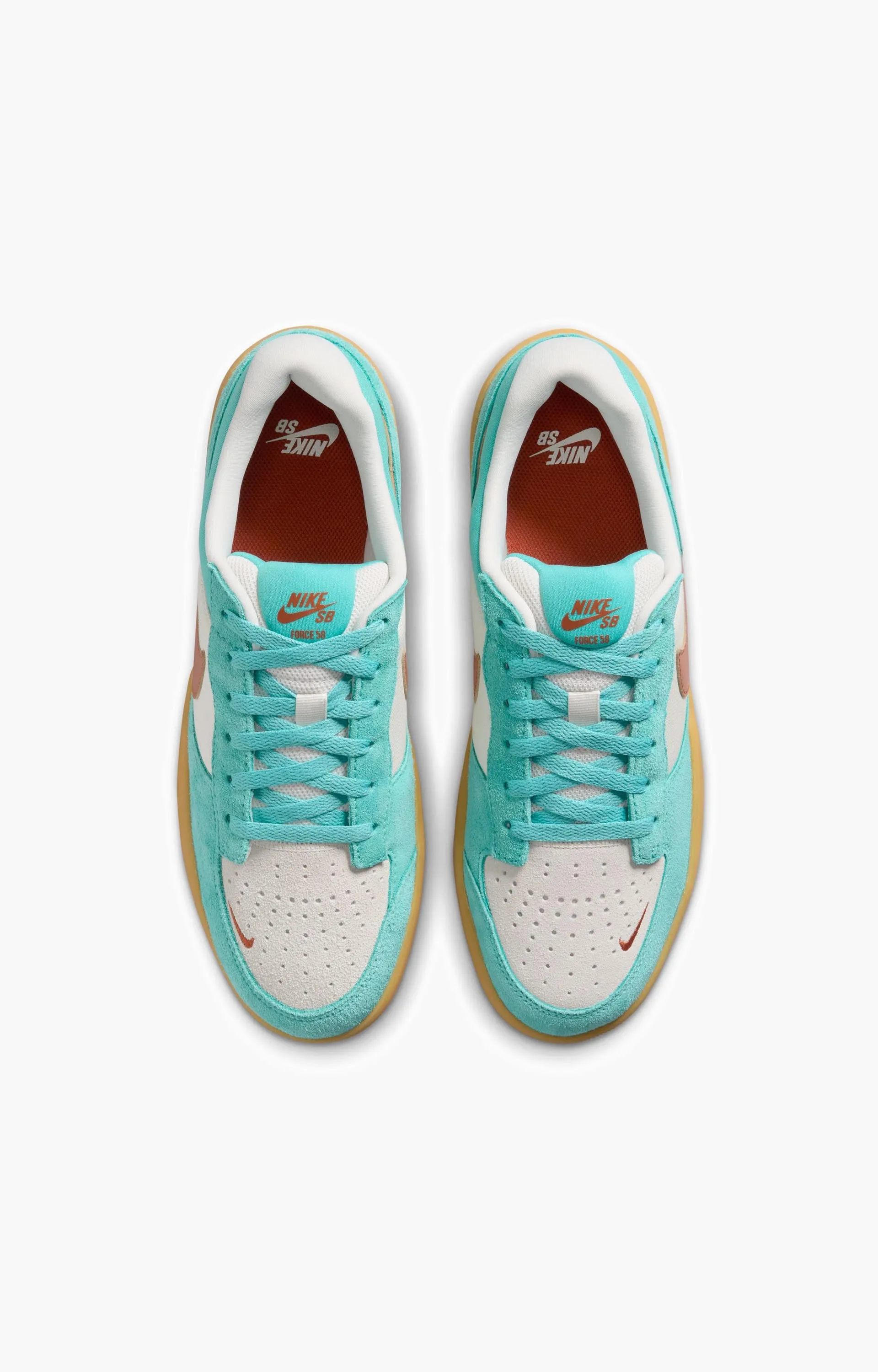 Nike SB Force 58 Shoe, Green Forest/Dark Russet