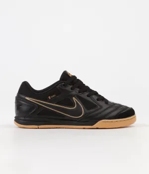 Nike SB Gato Shoes - Black / Black - Metallic Gold - Gum Yellow