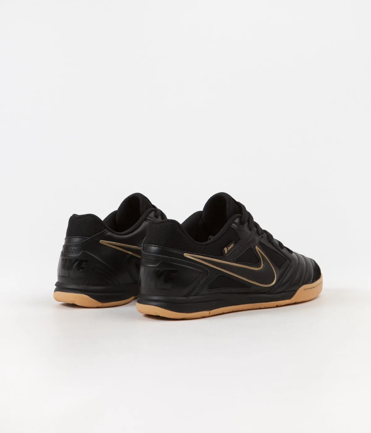 Nike SB Gato Shoes - Black / Black - Metallic Gold - Gum Yellow