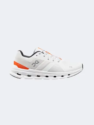 On Cloudrunner 4 Men Running Shoes Undyed White/Flame