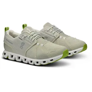 On Running Womens Trainer Cloud 5 Waterproof Chalk/Ice