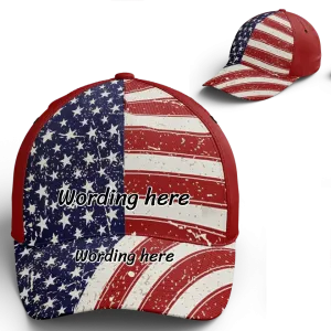 Personalized corporate gifts, Custom Company Promo Gifts Personalized Sport hat/Basketball hat/Hip Hop Baseball Hat for Independence Day July 4th, Hats-C0601