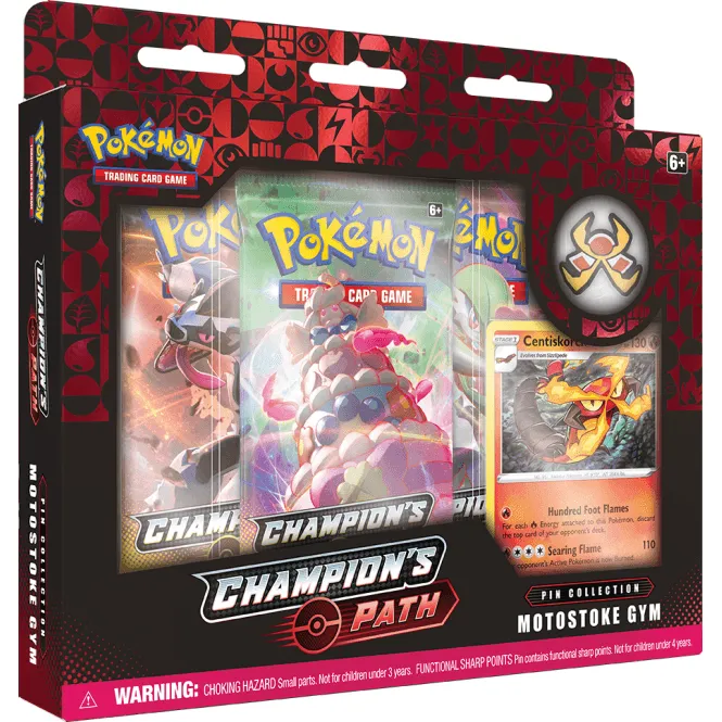 Pokemon Tcg: Champions Path Pin Collection -  And Motostoke Gyms