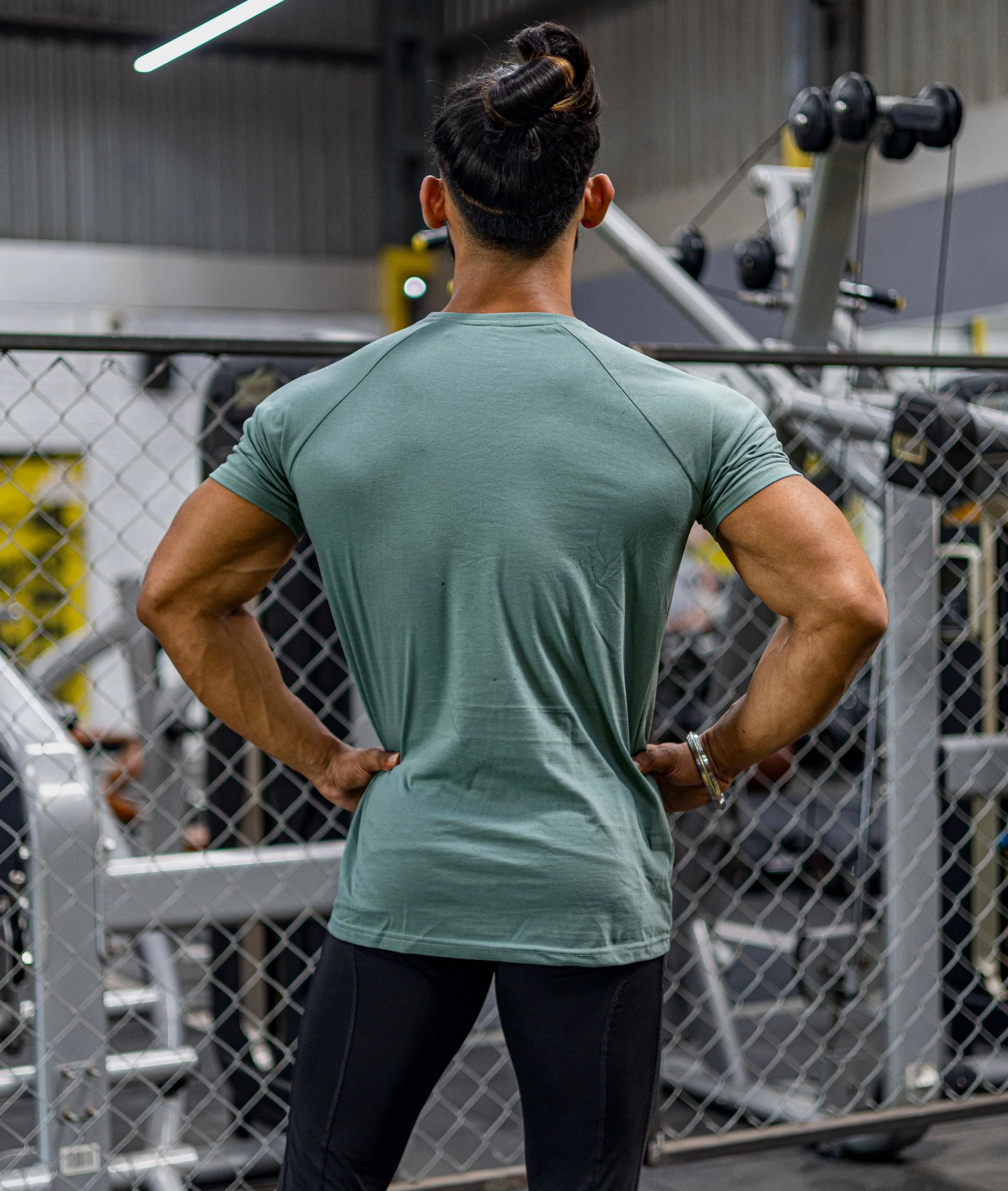 Pure Cotton GymX Tee: Mint Green - Sale