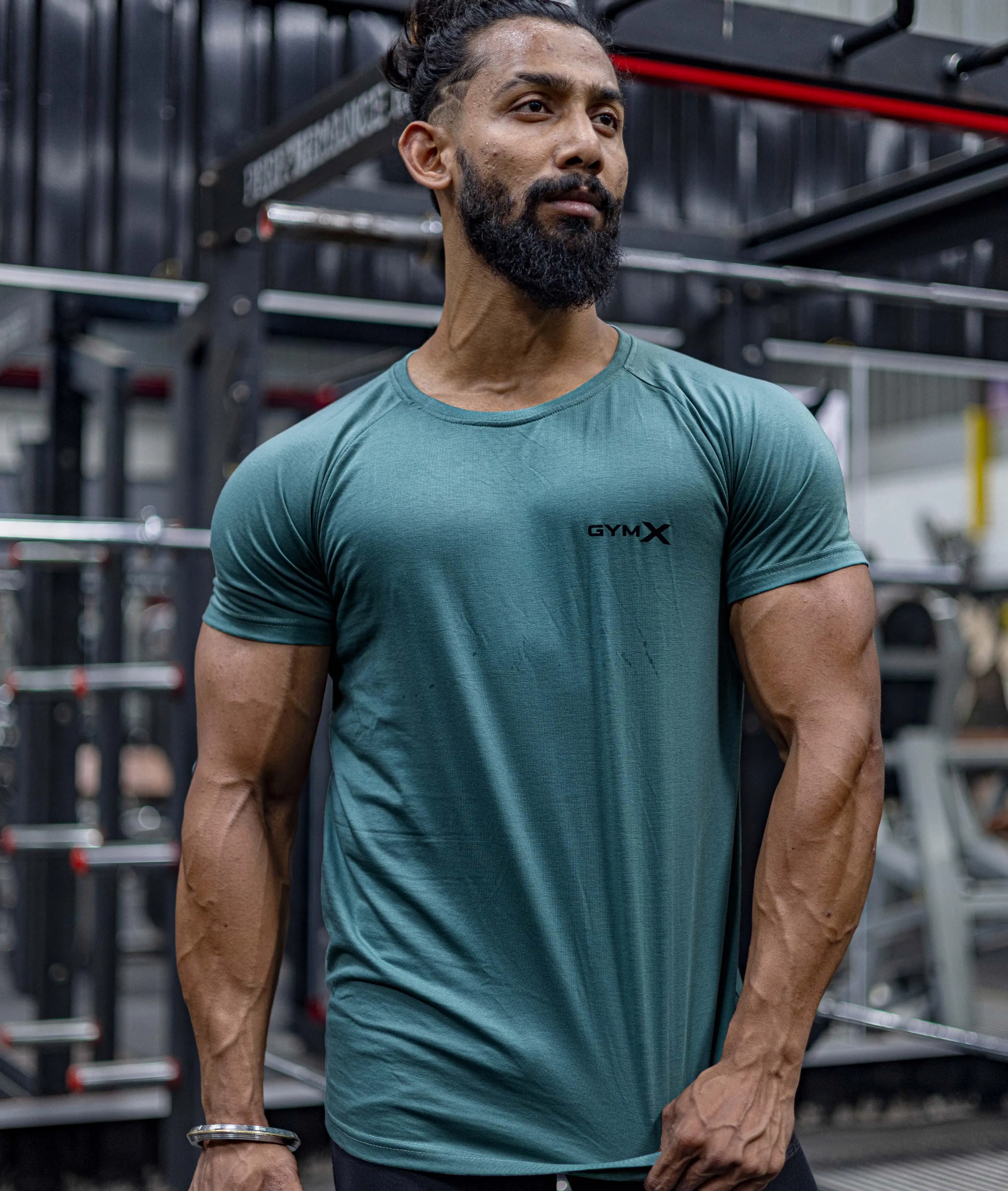 Pure Cotton GymX Tee: Mint Green - Sale