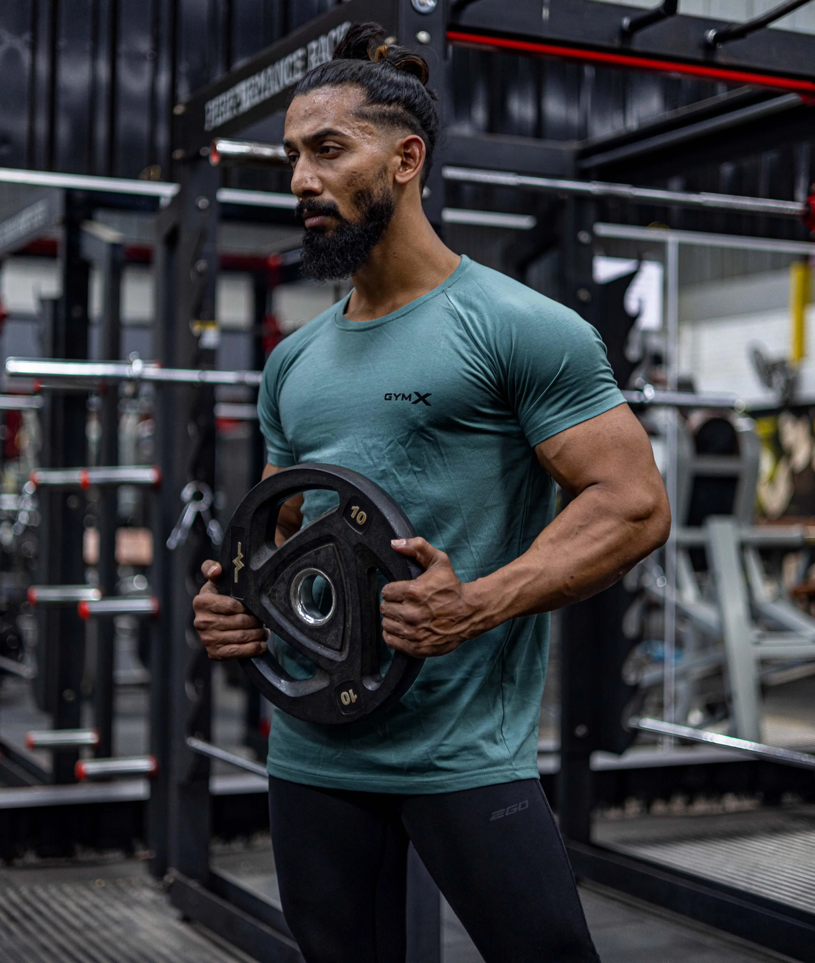 Pure Cotton GymX Tee: Mint Green - Sale