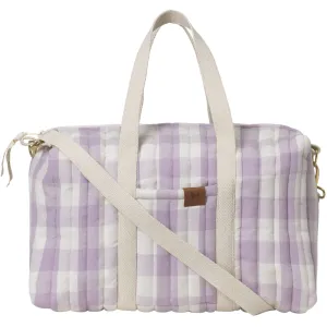 Quilted Gym Bag - Lilac Checks