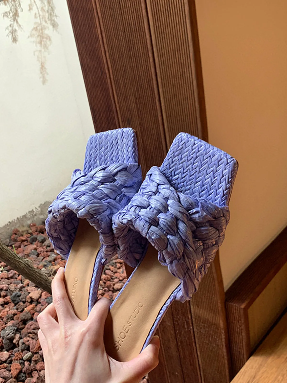 Raffia Heeled Sandals