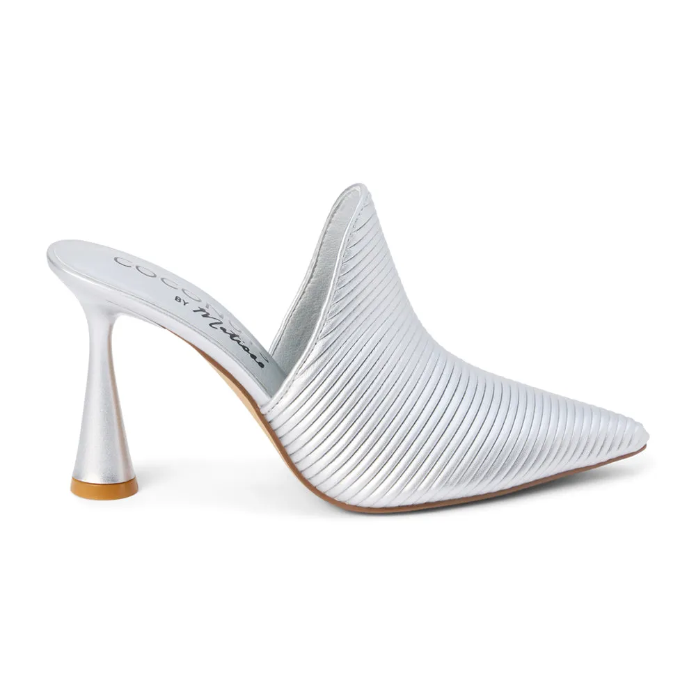 Raina Metallic Pointed Toe Mules