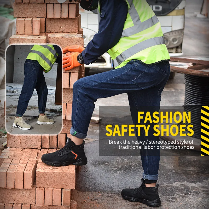 Safety shoes work lightweight breathable soft comfortable