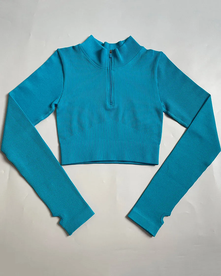 Seamless Threaded Long-Sleeve Quick-Drying Tracksuit